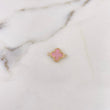 Herraje Trebol 0.8gr / 1.8cm / Rosado Oro Amarillo 18K #