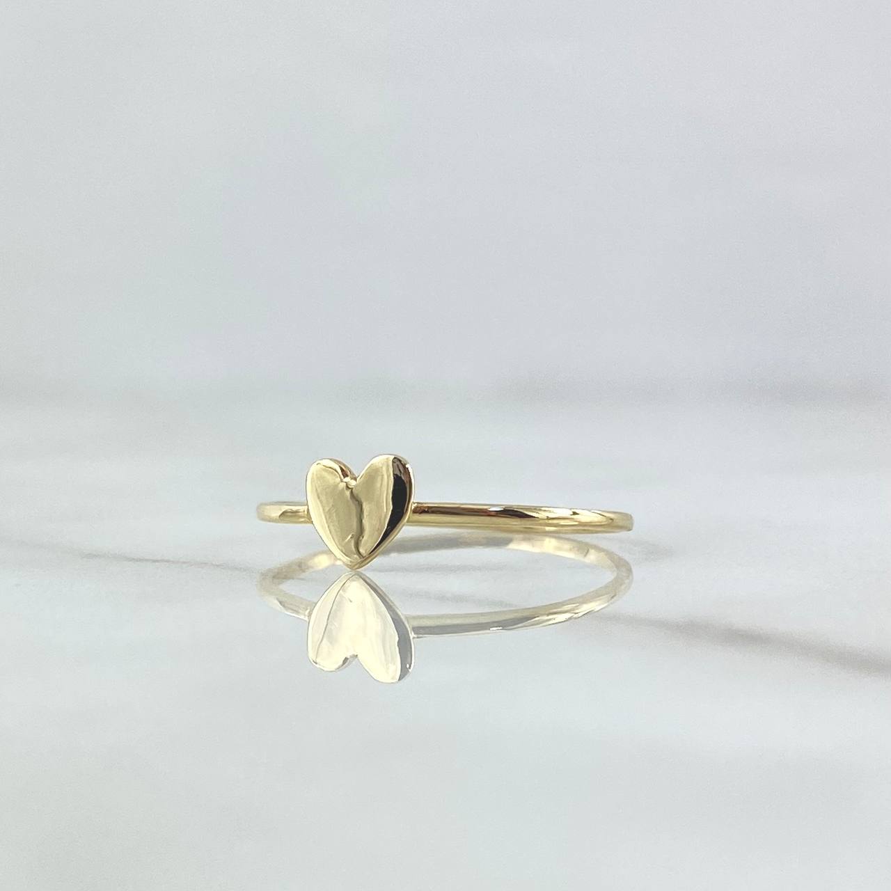 Anillo Corazon 1gr / T6 1/4 / Liso Oro Amarillo 18K *