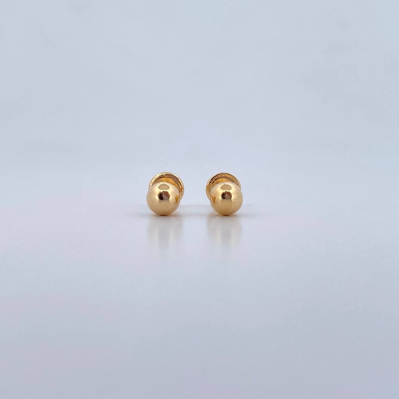 Topos Bola 0.55gr / 5mm Lisa Oro Amarillo 18K &