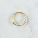 Anillo Sello San Benito 1.5gr / T9 / Nudo Liso Oro Amarillo 18K