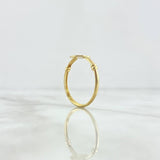 Anillo Sello San Benito 1.5gr / T9 3/4 / Nudo Liso Oro Amarillo 18K ©