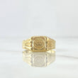 Anillo Sello Corona RX 1.45gr / T9 1/2 / Liso Oro Amarillo 18K *