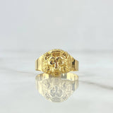 Anillo León 1.1gr / T5 1/2 / Liso Oro Amarillo 18K *