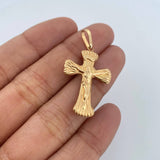 Dije Cruz Cristo 1.2gr / 3.6cm / Oro Amarillo 18K &