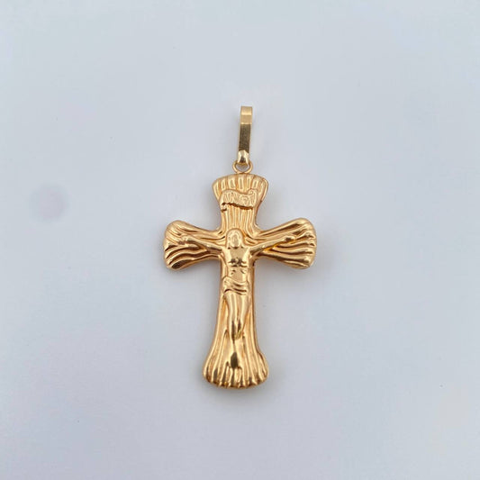 Dije Cruz Cristo 1.2gr / 3.6cm / Oro Amarillo 18K &