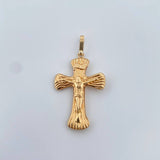 Dije Cruz Cristo 1.2gr / 3.6cm / Oro Amarillo 18K &