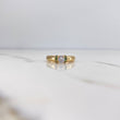 Anillo Solitario 2.45gr / T5 3/4 / Circones Verdes Blanco Oro Amarillo 18K &