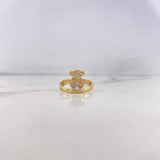 Anillo Oso TS 2.4gr / T6 / Circones Colores Oro Amarillo 18K &