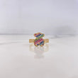 Anillo Oso TS 2.4gr / T6 / Circones Colores Oro Amarillo 18K &