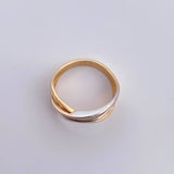 Anillo Alinza 5.15gr / T7 3/4 / Multilinea Tres Oros 18K &