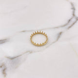 Anillo Corona 1.65gr / T7 3/4 / Oro Amarillo 18K #