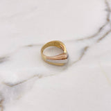 Anillo Alianza 5.2gr / T6 1/2 / Tres Oros 18K #