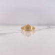 Anillo Correa Corona RX 3.7gr / T6 / Circones Blancos Oro Amarillo 18K #