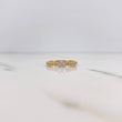 Anillo Solitario Churumbela 2.05gr / T5 1/2 / Circones Blancos Oro Amarillo 18K &