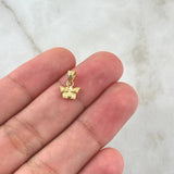 Dije Mariposa 0.25gr / 1.3cm / Troquelada Oro Amarillo