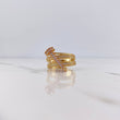 Anillo Rustico Clavo 5.35gr / T7 / Circones Blancos Dos Oros Amarillo Rosa 18K $