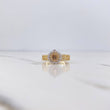 Anillo Correa Corona RX 3.3gr / T7 1/4 / Circones Blancos Tres Oros 18K $