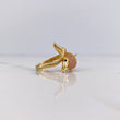 Anillo Delfin 5gr / T7 / Circones Rosados Negros Oro Amarillo 18K $