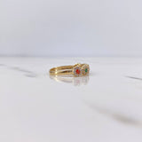 Anillo Tupido 2.1gr / T6 1/4 / Circones Colores Oro Amarillo 18K $