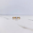 Anillo Solitario 2.3gr / T6 1/2 / Circones Blancos Oro Amarillo 18K $