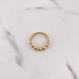 Anillo Bolas 2.3gr / T5 3/4 / Lisos Oro Amarillo 18K $