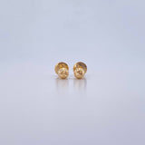 Topos Bola 0.55gr / 4mm Diamantados Oro Amarillo &