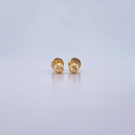 Topos Bola 0.5gr / 4mm Diamantados Oro Amarillo 18K &