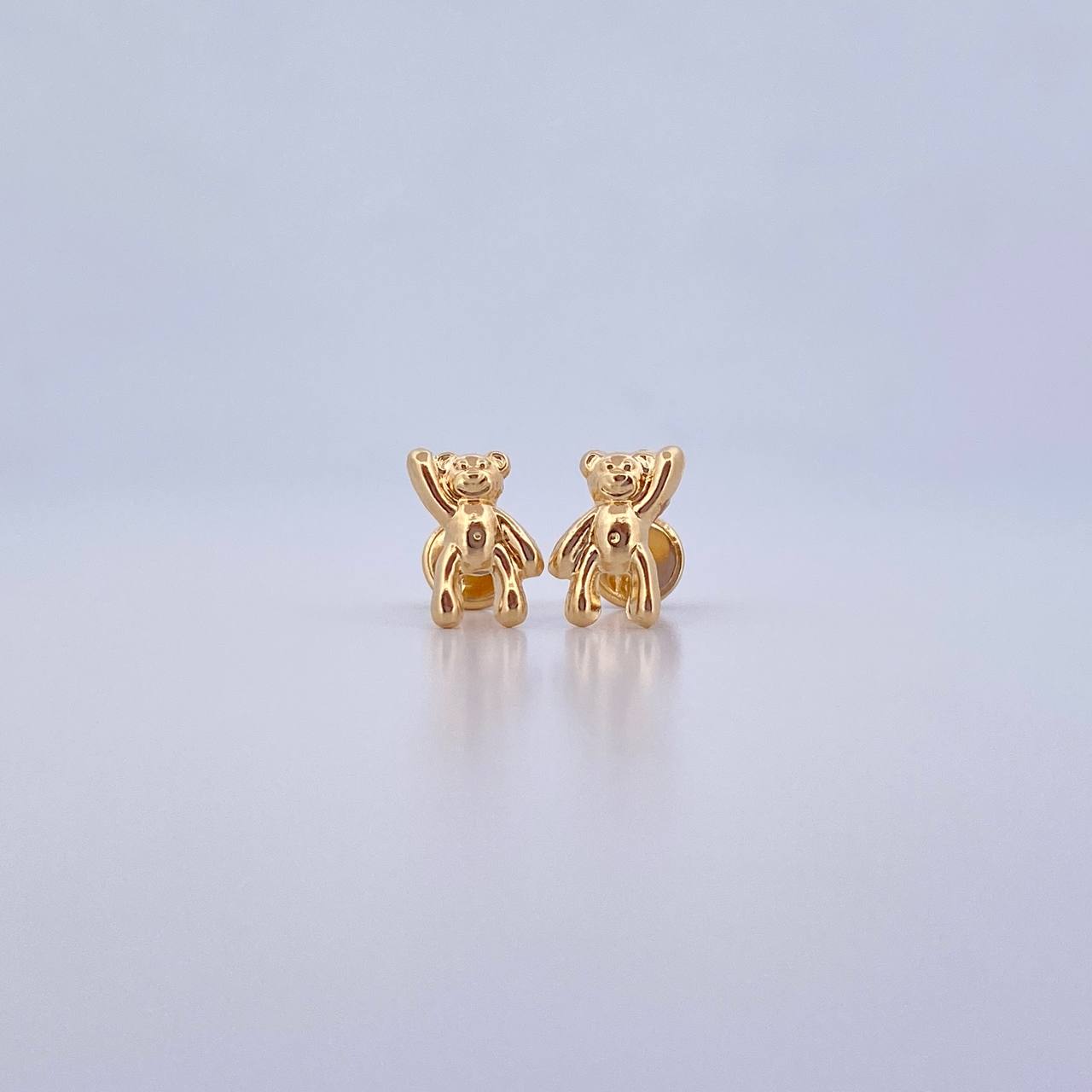 Topos Oso 0.8gr / Liso Oro Amarillo 18K &