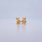 Topos Oso 0.8gr / Liso Oro Amarillo 18K &