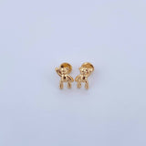 Topos Oso 0.8gr / Liso Oro Amarillo 18K &