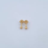 Topos Bola 0.4gr / 3mm Diamantados Oro Amarillo &