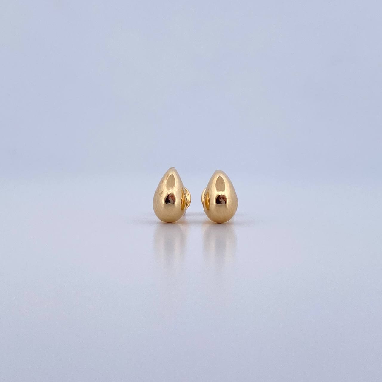 Topos Gota 0.8gr / 5mm Lisos Oro Amarillo 18K &