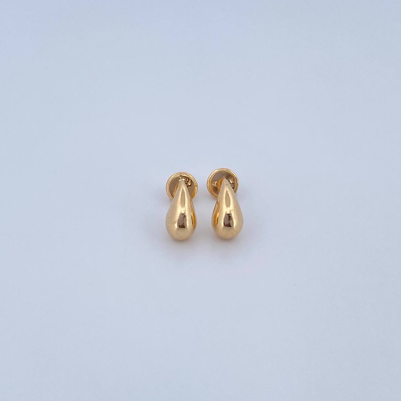 Topos Gota 0.8gr / 5mm Lisos Oro Amarillo 18K &