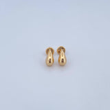 Topos Gota 0.8gr / 5mm Lisos Oro Amarillo 18K &