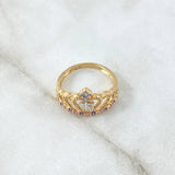 Anillo Corona 15s 3.3gr / T7 / Circones Blanco Morados Lilas Dos Oros Amarillo Blanco