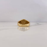 Anillo Ancla 7.15gr / T9 / Circones Blancos Dos Oros Amarillo Blanco 18K $