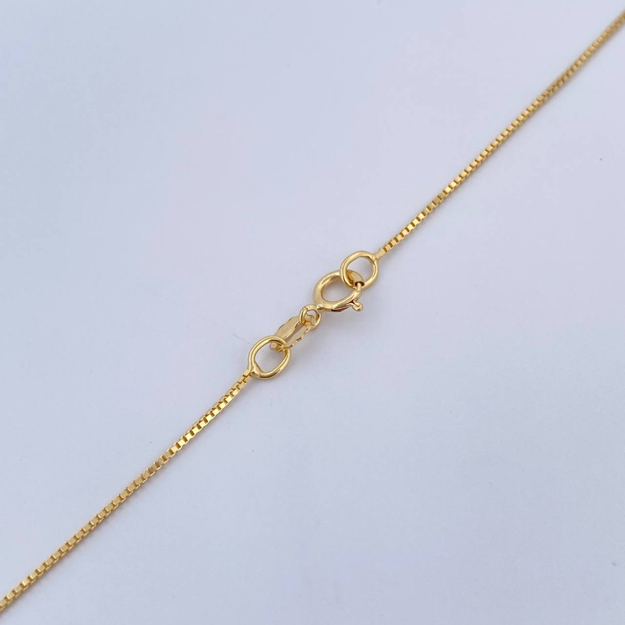 Set Cadena Veneciana 1.75gr / 45cm / 0.6mm + Dije Mariposa 0.6gr / 1.3cm Lisa Oro Amarillo 18K (Oferta) $