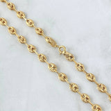 Cadena GC 8.15gr / 50cm / 4.1mm Diamantada Oro Amarillo 18K *