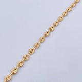 Tobillera GC 4.85gr / 26.5cm / 3.9mm Diamantado Oro Amarillo 18K &