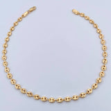 Tobillera GC 4.85gr / 26.5cm / 3.9mm Diamantado Oro Amarillo 18K &