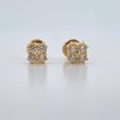 Topos Trebol 1.2gr / Circones Blancos Oro Amarillo 18K $