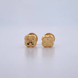 Topos Trebol VCyA 0.5gr / 5.4mm Lisos Oro Amarillo 18K $