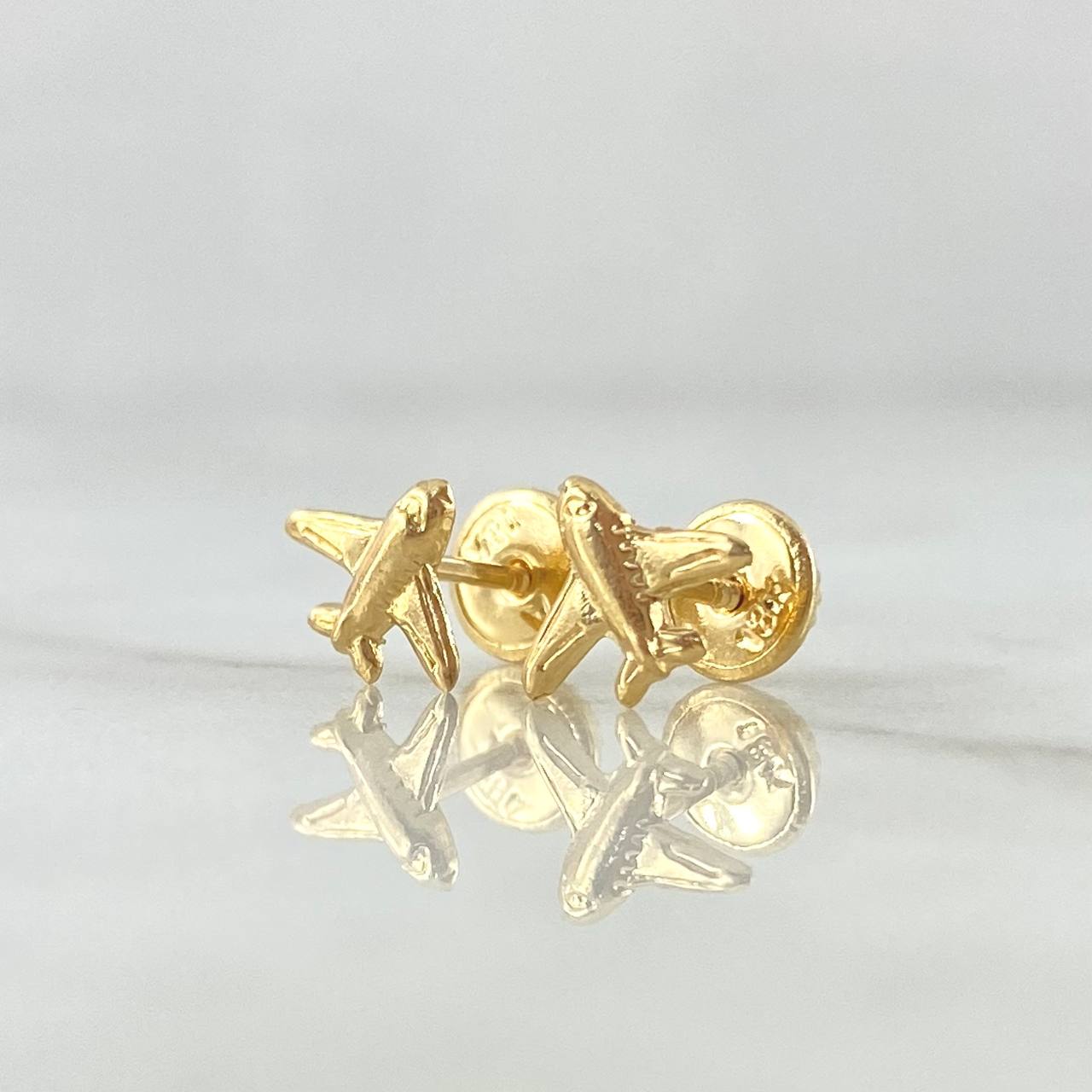 Topos Avión 0.55gr / 7mm Oro Amarillo 18K *