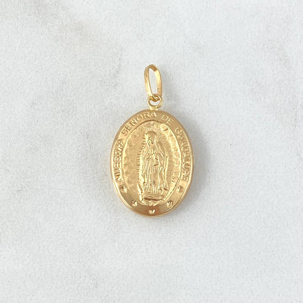 Dije Virgen Guadalupe 1.4gr / 1.5cm / Troquelado Oro Amarillo 18K