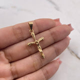 Dije Cruz Cristo 2.25gr / 3.5cm / Oro Amarillo 18K $