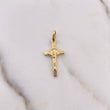 Dije Cruz Cristo 1.4gr / 3.7cm / Oro Amarillo 18K $