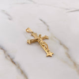 Dije Cruz Cristo Gotica 5.75gr / 5cm / Oro Amarillo 18K $