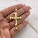 Dije Cruz Cristo Gotica 5.75gr / 5cm / Oro Amarillo 18K $