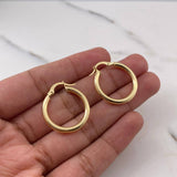 Candongas Jass 2.8gr / 2.6cm / Lisas Oro Amarillo 18K $