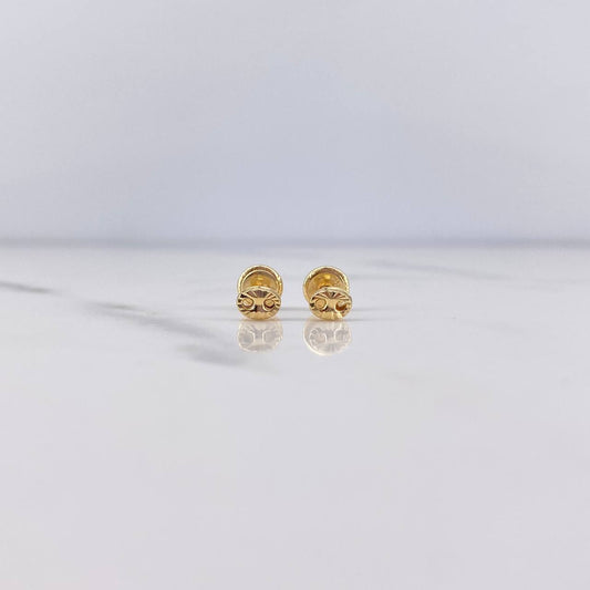 Topos GC 0.5gr / 4.7mm Diamantados Oro Amarillo 18K $